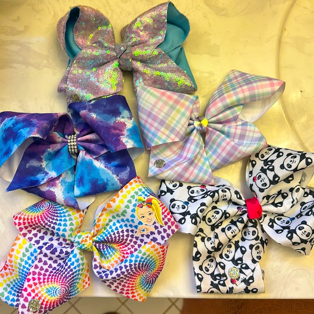Bundle of 5 hair Jojo Siwa hair bows